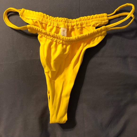 NWT Zaful Marigold Yellow Sz8 Bikini - Picture 5 of 6
